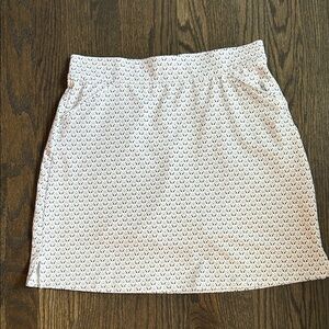 Small Peter Millar White with black and light blue pattern Golf Skirt $20